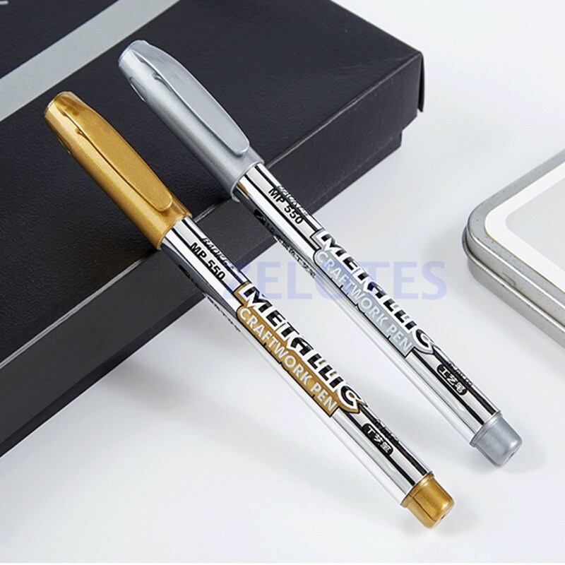 ปากกามาร์คเกอร์ สำหรับงาน DIY  รุ่น550 หัว 1.5mm มี 2 สี เมทัลลิคทองและเงิน (ราคาต่อด้าม) - รูปที่ 6