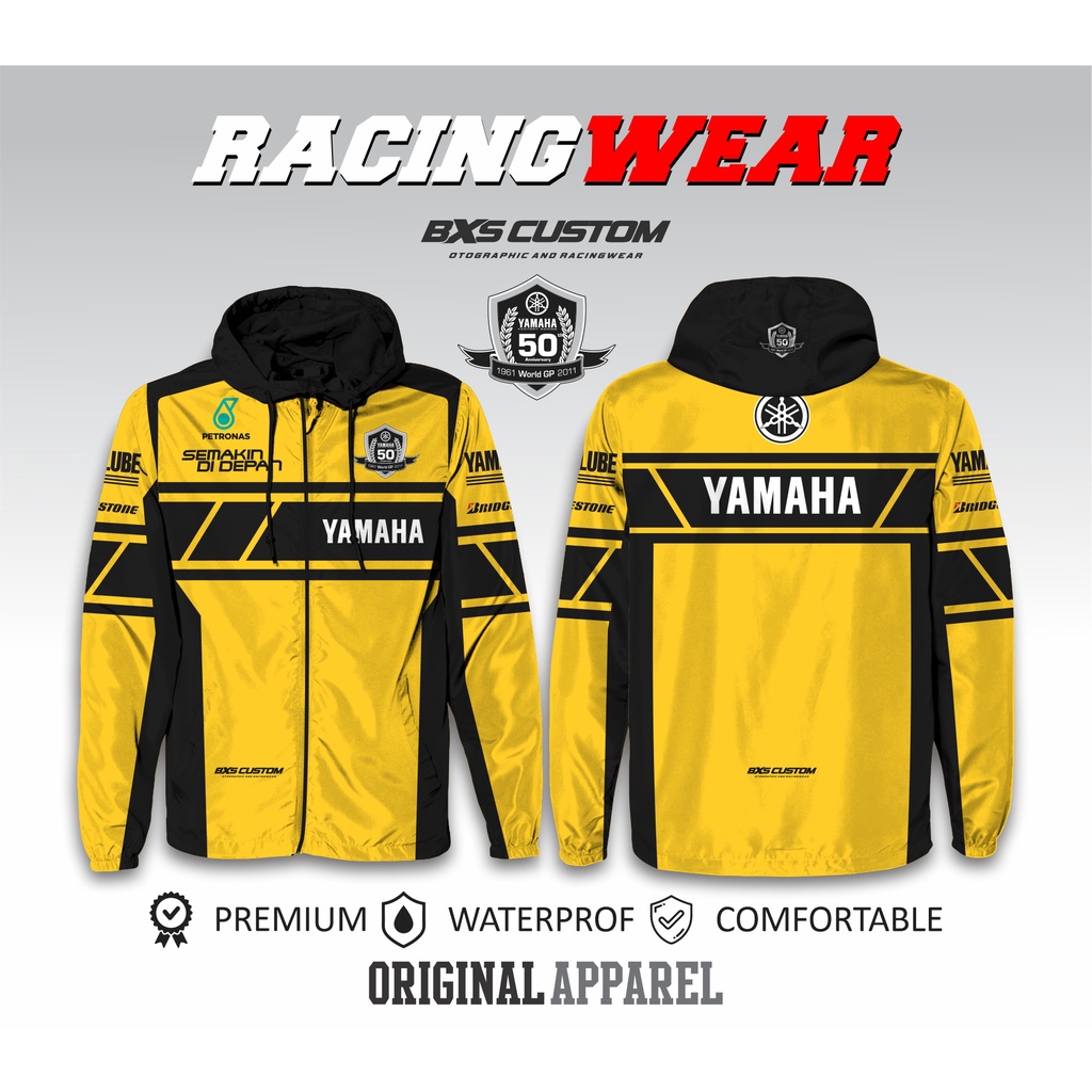 เสื้อแจ็คเก็ตครบรอบ 50 ปี YAMAHA | Motogp Jacket LIVERY YAMAHA WATERPROOF