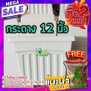 2แถม1ฟรี🔸กาบมะพร้าวสับ กระถางต้นไม้ 12” กระถางขาว กระถางปลูกต้นไม้ กระถางกุหลาบ กระถางปลูกบอน กระถางใหญ่ เนื้อดี