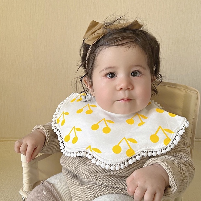 ผ้ากันน้ำลายคุณหนู 360 องศา ผ้ากันเปื้อน เกรดพรีเมื่ยม นุ่ม ไม่บาดผิว ซับน้ำได้ดี