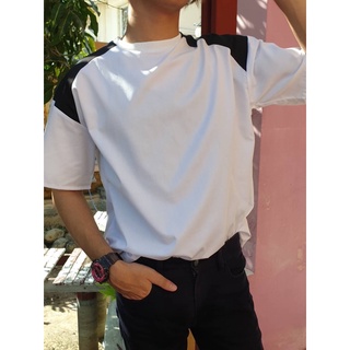 เสื้อคอตตอนคอกลมใส่ได้ทั้งผู้หญิงผู้ชายงานตัด