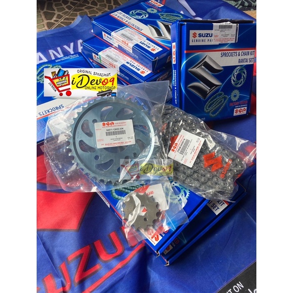 ชุดเกียร์โซ่สเตอร์ KIT Satria Fu Fi Raider Fi 150 Original SGP