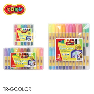 สีเทียนเขียนกระจกลบได้ Dong-A TORU 6, 12 และ 24 สี