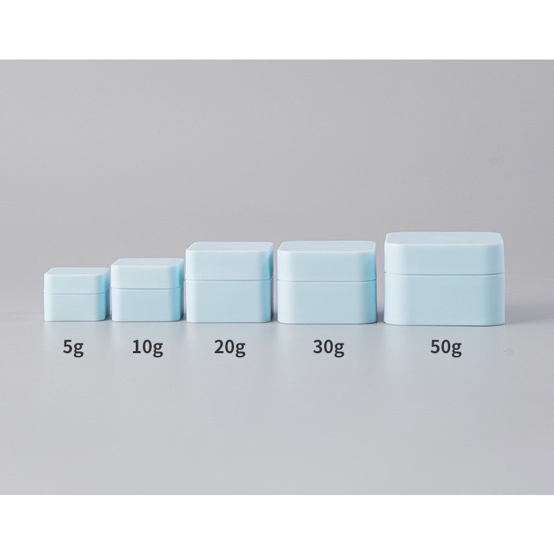 สินค้าใหม่กระปุกครีม โลชั่น ของจิปาถะพกพา ทรงเหลี่ยมด้าน 5/10/20/30/50g ดีไซด์ใหม่สีพาสเทล ชมพู,ฟ้า,ขาว,ดำ พร้อมส่งในไทย
