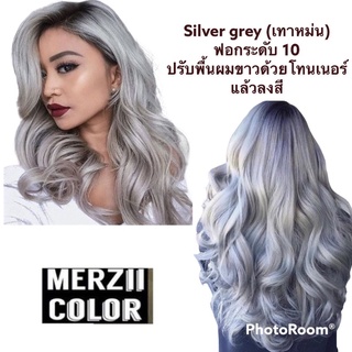 Silver grey สีเทาสว่าง เทาแบบโดนใจสุดๆ #merziicolor #mercythailand