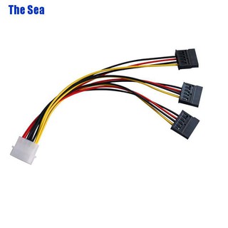 สายเคเบิ้ลเชื่อมต่อ 4 Pin Ide Molex To 3 Serial Ata