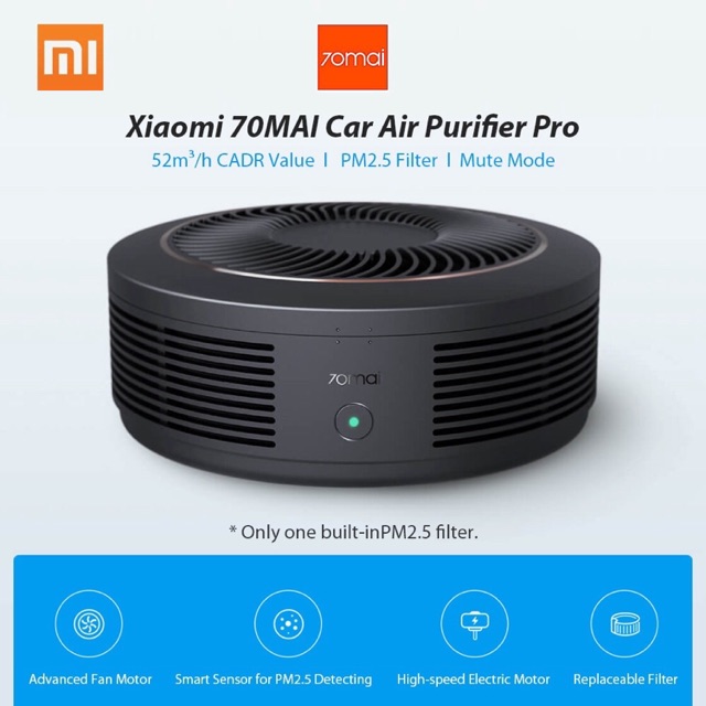 Xiaomi 70mai Car Air Purifier Pro - เครื่องฟอกอากาศในรถ 70mai