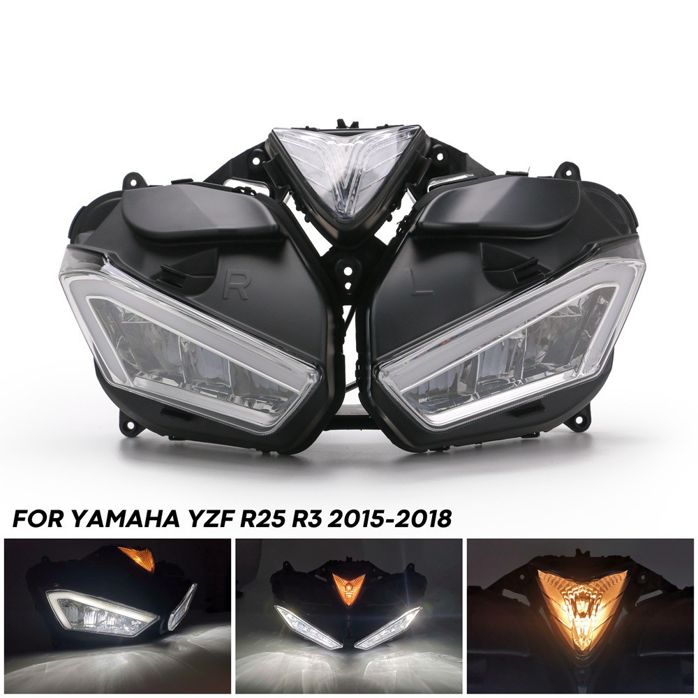 yamaha r3 headlight cover