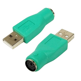 Sev-อะแดปเตอร์แปลงพอร์ต USB ตัวผู้ เป็น PS/2 ตัวเมีย สําหรับคอมพิวเตอร์ PC คีย์บอร์ด เมาส์