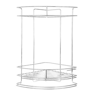 ชั้นแขวนเข้ามุม 2 ชั้น ZIM P105 สเตนเลส  2-TIER BATH CORNER RACK ZIM P105 STAINLESS STEEL