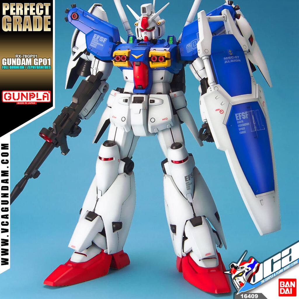 ⭐️ BANDAI GUNPLA PERFECT GRADE PG 1/60 GUNDAM GP01/FB ประกอบ หุ่นยนต์ โมเดล กันดั้ม กันพลา ของเล่น V