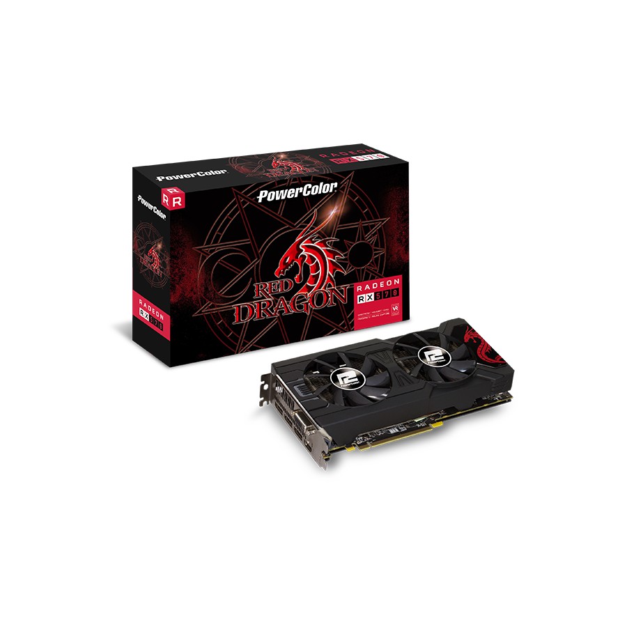 Powercolor rx 570 4gb red dragon разбор