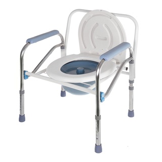 หญิงตั้งครรภ์ เก้าอี้ขับถ่าย แบบพับได้ เก้าอี้นั่งถ่าย เก้าอี้อาบน้ำ ผู้สูงอายุ พับได้ ปรับความสูงได้ โครงอลูมิเนียมอัลล