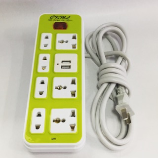 ของแท้CKMLปลั๊กไฟUSB 7ช่องเสียบสายยาว3เมตร