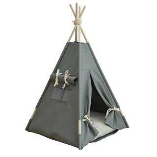 กระโจมสัตว์เลี้ยง บริควอลล์ ไซซ์ XS สีเทา PET TENT BRICK WALL XS GREY