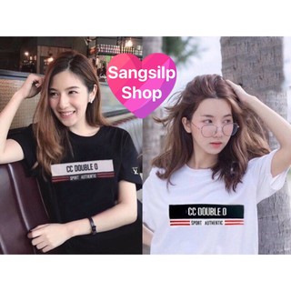 เสื้อยืดแขนสั้น งานปัก งานป้าย ผ้าคอตตอน 100% No.18