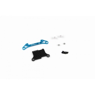 Mpower MAP005V2W Alu-alloy Front Lower Arm Set Ver.2 (Wide/Cyan)