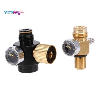 PCP Air Tank Cylinder Regulator Adjustable Pressure 0-2800Psi &amp; HPA Tank Pin Valve 300Bar