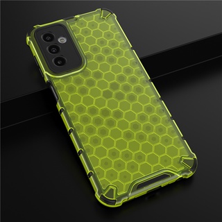 เคส Samsung Galaxy M23 5G ฮาร์ดเคสกันกระแทกเคสโทรศัพท์ Honeycomb Clear Shockproof Silicone Back Cover Samsung M23 5G Case