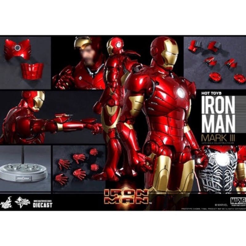 hot toys iron man mark 3 diecast