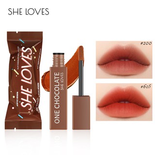 SHELOVES Silky Chocolate Mist ลิปกลอส เนื้อแมตต์กำมะหยี่ 8 สี