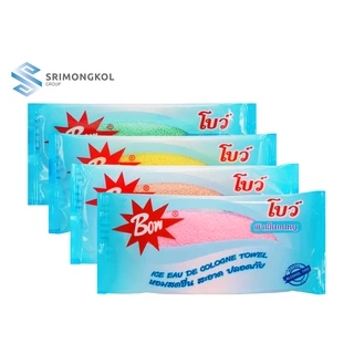 ผ้าเย็นขนหนูโบว์ BOW ขนาด 11x28 นิ้ว แพ็ค 10 ชิ้น