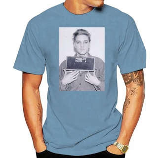 เสื้อยืด พิมพ์ลาย Elvis Aaron Presley Mugshot King Of Rock 80 สําหรับผู้ชาย และผู้หญิง 20 ชิ้นS-5XL