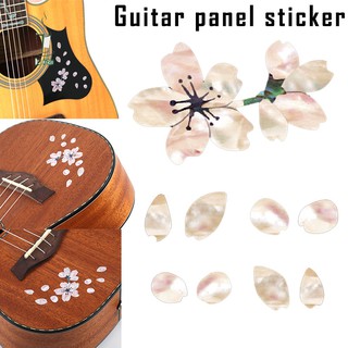 Guitar Fingerboard Panel Sticker Cherry Blossom Decals Decoration for Ukulele Bass