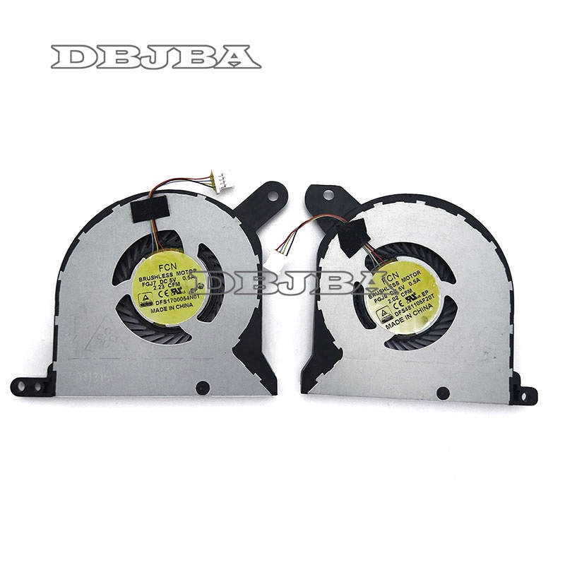พัดลมสําหรับ Dell Alienware 13 R1 R2 แล็ปท็อป CPU + GPU พัดลมระบายความร้อน Cooler DFS481105F20T FGJ6