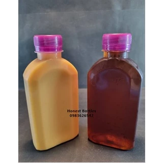 ขวดพลาสติก ขวดใส PET 250ml x140 ขวด ทรงแบนโค้ง พร้อมฝาเลือกสีฝาได้ (โรงงานผลิตขวดโดยตรง ปลีก/ส่ง)