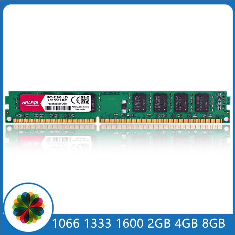 HRAPOL Desktop RAM PC DDR3 2GB 4GB 8GB 1066 1333 1600 1066mhz 1333mhz 1600mhz RAM Memory Memoria For Desktop Motherboard DDR3 2G 4G 8G