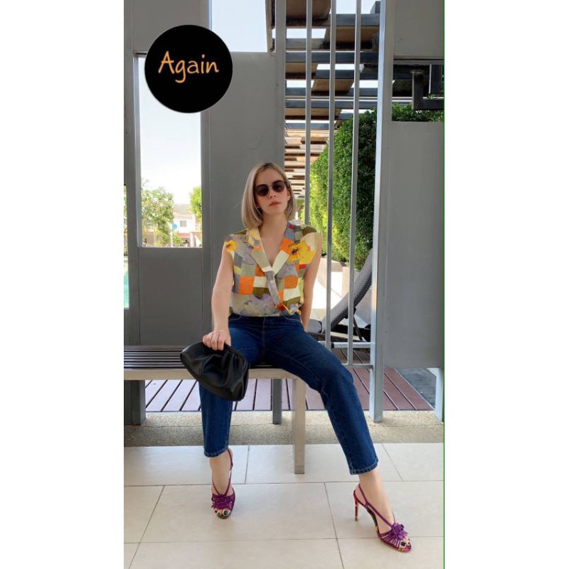 Againเสื้อลินินคิวีปกสูท