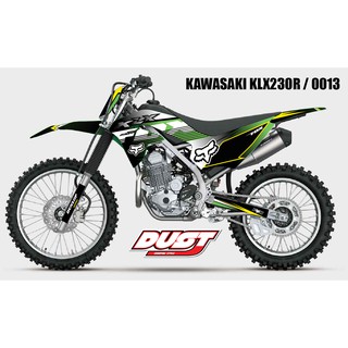 สติ๊กเกอร์วิบาก KAWASAKI KLX 230R ทั้งคัน Graphic kit สติ๊กเกอร์เคลือบเงา สุดคุ้ม