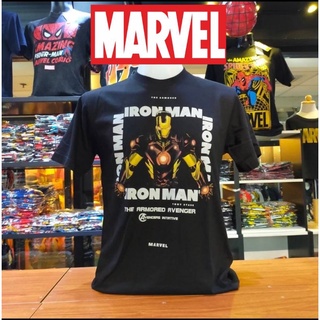 เสื้อยืดMarvel_ลิขสิทธิ์แท้ลายIRonManสีดำ(mvx-029)