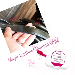 Magic Leather Cleaning Wipe กระดาษเช็ดทำความสะอาดเครื่องหนัง