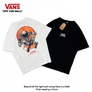 Vans เสื้อยืดลําลอง แขนสั้น คอกลม ผ้าฝ้าย พิมพ์ลาย ทรงหลวม ระบายอากาศ เหมาะกับการเล่นกีฬา แฟชั่นฤดูร้อน สําหรับผู้ชาย แล