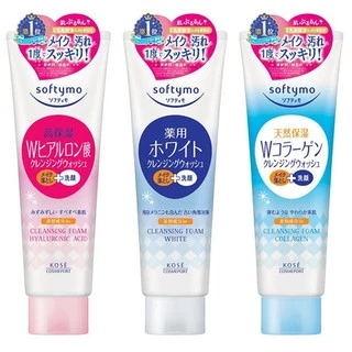 KOSE Softymo Super Cleansing Wash Foam 190g (Maid in Japan) ซอฟตี้โม คลีนซิ่ง โฟมล้างหน้า ล้างเครื่องสำอาง ของแท้