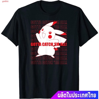 เสื้อยืดกีฬา Pokémon Pikachu Gotta Catch Em All T-Shirt Sports T-shirt