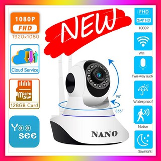 กล้องวงจรปิดไร้สาย ไม่ใช้เน็ต ip camera cctv หมุดได้ 360 องศา hd 2 ล้านพิกเซล จับการเคลื่อนไหว กล้อง อินฟาเรด ระยะไกลแบบ