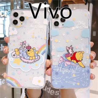 เคสซิริโคนVivo ลายการ์ตูนหมีพูห์สำหรับรุ่น Vivo Y3 Y11 V15 V15 proV17pro Y12 Y17 Y19 Y95 Y93 Y91i #814