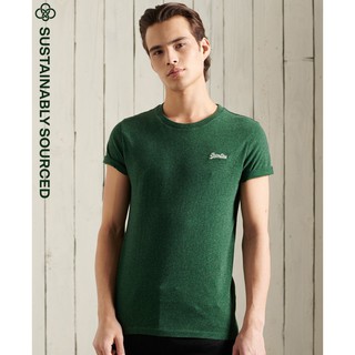 SUPERDRY ORANGE LABEL VINTAGE EMBROIDERY T-SHIRT เสื้อยืด สำหรับผู้ชาย สี Willow Green Grit