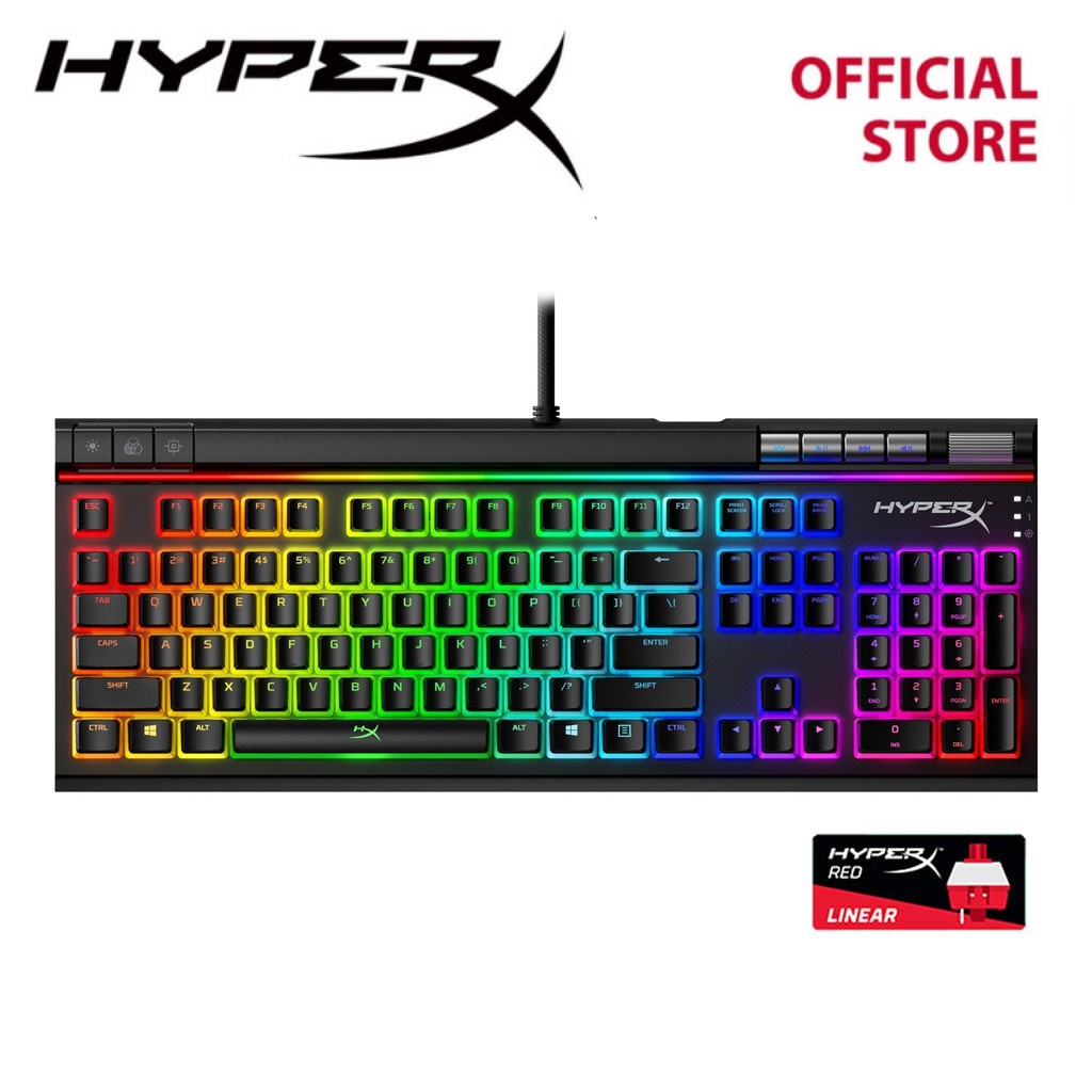 HyperX Alloy Elite 2 Red Switch Mechanical Gaming Keyboard Pudding ...