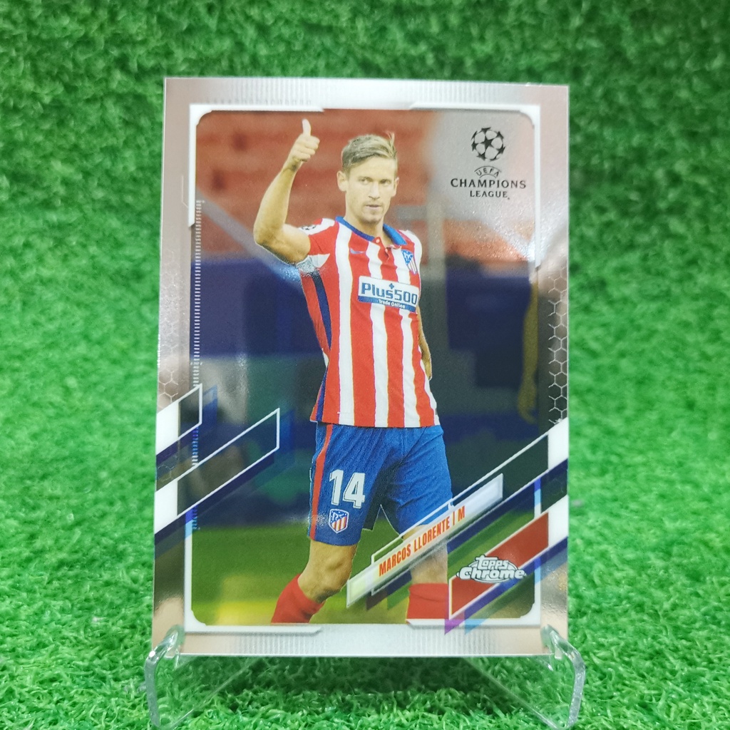 ขาย การ์ด Topps Chrome Uefa Champions League UCL 2020-21 Marcos Llorente Base Atletico Mardid การ์ดฟ