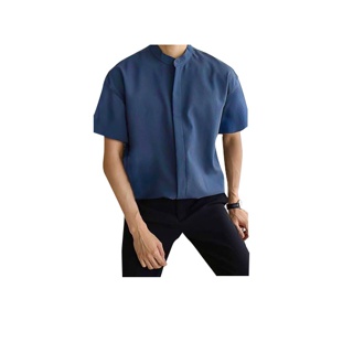 โปรโมชั่น Flash Sale : EP เสื้อคอจีน เสื้อเชิ้ตคอจีน เสื้อคอจีนผู้ชาย ❗️oversize❗️รุ่นไม่มีกระดุม มินิมอล