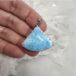 จี้หินลาริมาร์  หินลาริมาร์(Larimar)น้ำหนัก 9.5 กรัม