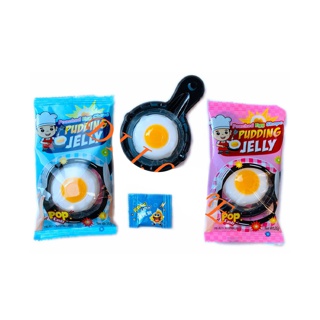 เยลลี่ไข่ดาวพุดดิ้งไข่ดาว ในแพ็ค มี 40 ห่อ เยลลี่ไข่ดาว (Fried egg pudding Jelly) พุดดิ้งเยลลี่ DIY