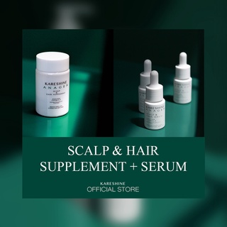 KARESHINE Scalp &amp; Hair Supplement + Scalp &amp; Hair Serum - New Formula