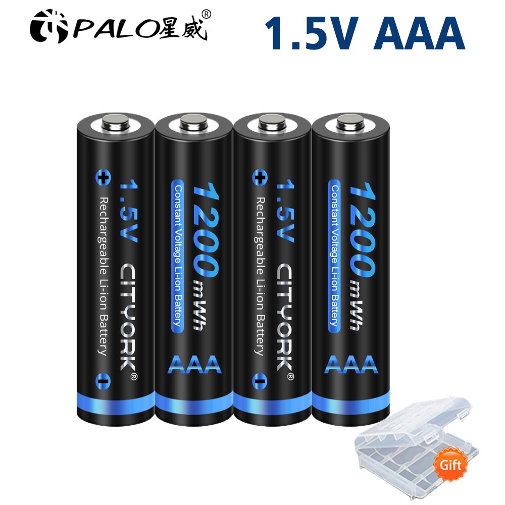 1.5V AAA Lithium Rechargeable Battery 1200mWh AAA 1.5V Li-ion li ion Battery For Remote control ,Wir