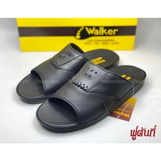 WALKER รุ่น M2189 รองเท้าแตะผู้ชาย วอคเกอร์ รองเท้าแตะหนังแท้ ของแท้ Size 41-45 พร้อมส่ง