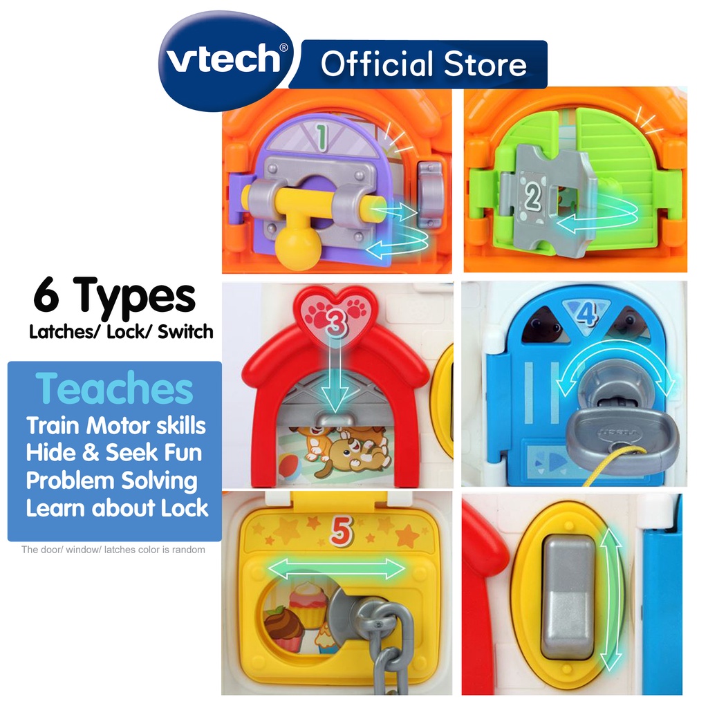 VTech Latches Doors Busy Board Early Learning BabyToy Boys Girls Kids 1 ...
